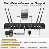 TONOR Draadloos Microfoonsysteem 4x Handheld Mics, 90m Bereik - 30% Korting