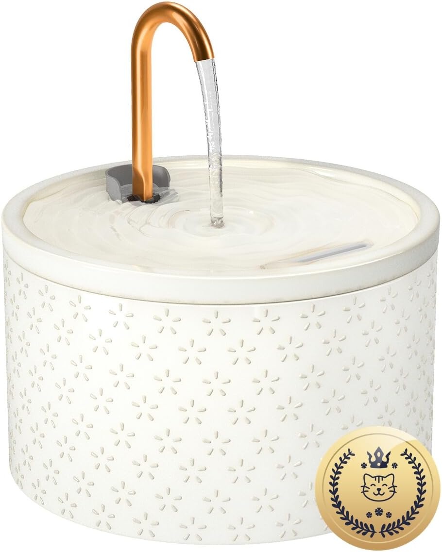 Keramische Katten Drinkfontein 2.1L - Stil & Hygiënisch - 34% Korting