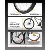 monTEK Automatic Bicycle Lift, Vertical Wall Mount for Heavy Bikes (up to 32kg), Space Saving Wall Bike Holder for Garage, Bicycle Suspension System for MTB, Road Bike E-Bikes, Orange