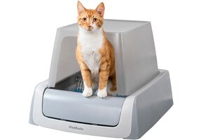 Zelfreinigende Kattenbak met Kap | 43% Korting | Grijs