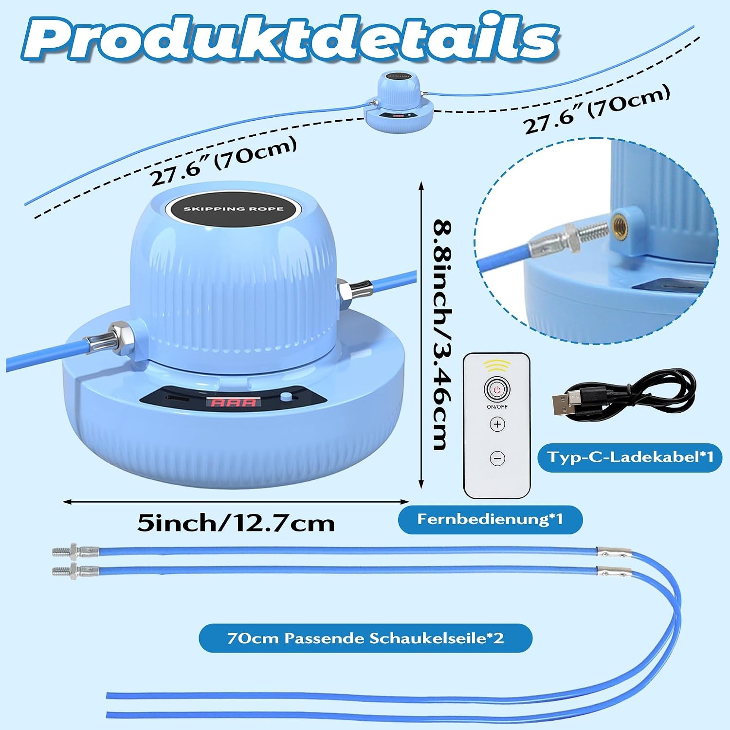 Blue Electric Skipping