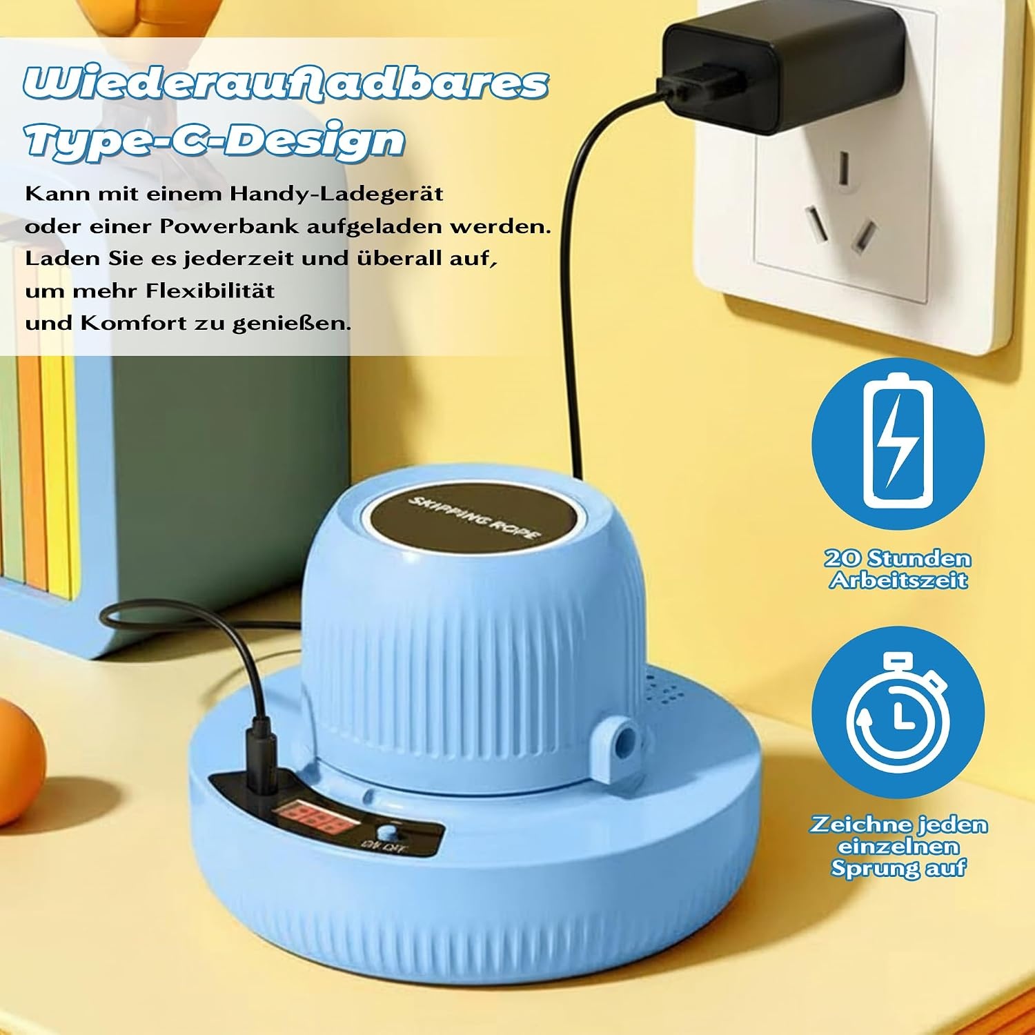Blue Electric Skipping