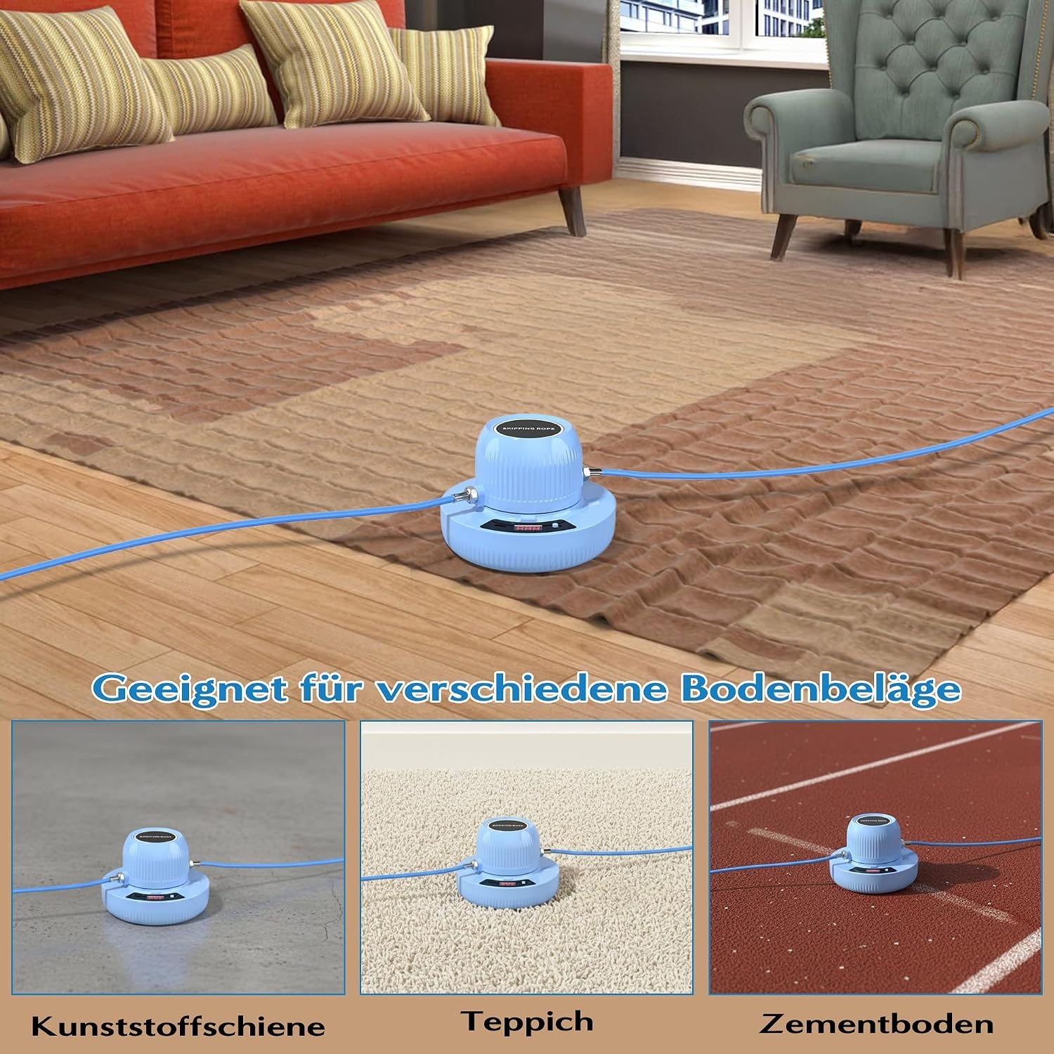 Blue Electric Skipping