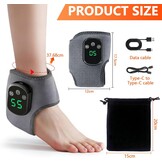 3-in-1 voetmassage, 1 stuk voetmassageapparaat, draadloos voetmassageapparaat, 3 vibratiemodi en 5 warmtestanden