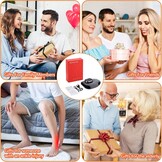 3-in-1 voetmassage, 1 stuk voetmassageapparaat, draadloos voetmassageapparaat, 3 vibratiemodi en 5 warmtestanden