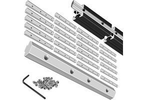 Hoekbeugel voor Aluminium Profielen - 24 stuks - Zilver