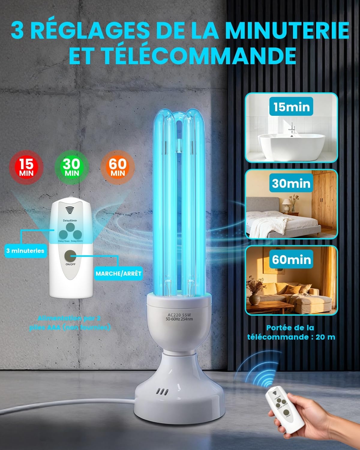 UV-C Desinfectielamp 55W met Ozon | 46% Korting!