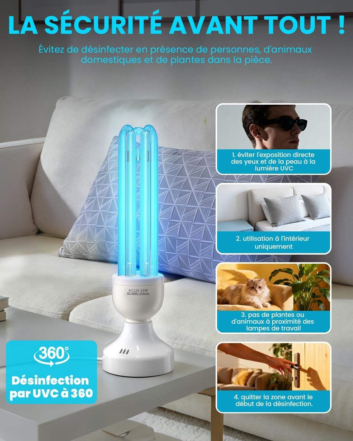 UV-C Desinfectielamp 55W met Ozon | 46% Korting!