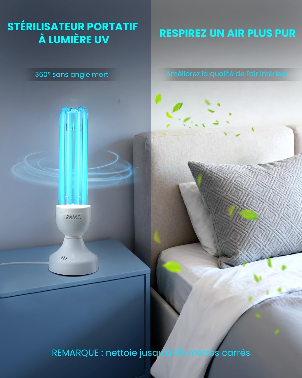 UV-C Desinfectielamp 55W met Ozon | 46% Korting!