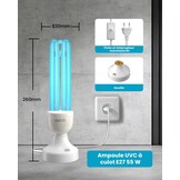 UV-C Desinfectielamp 55W met Ozon | 46% Korting!