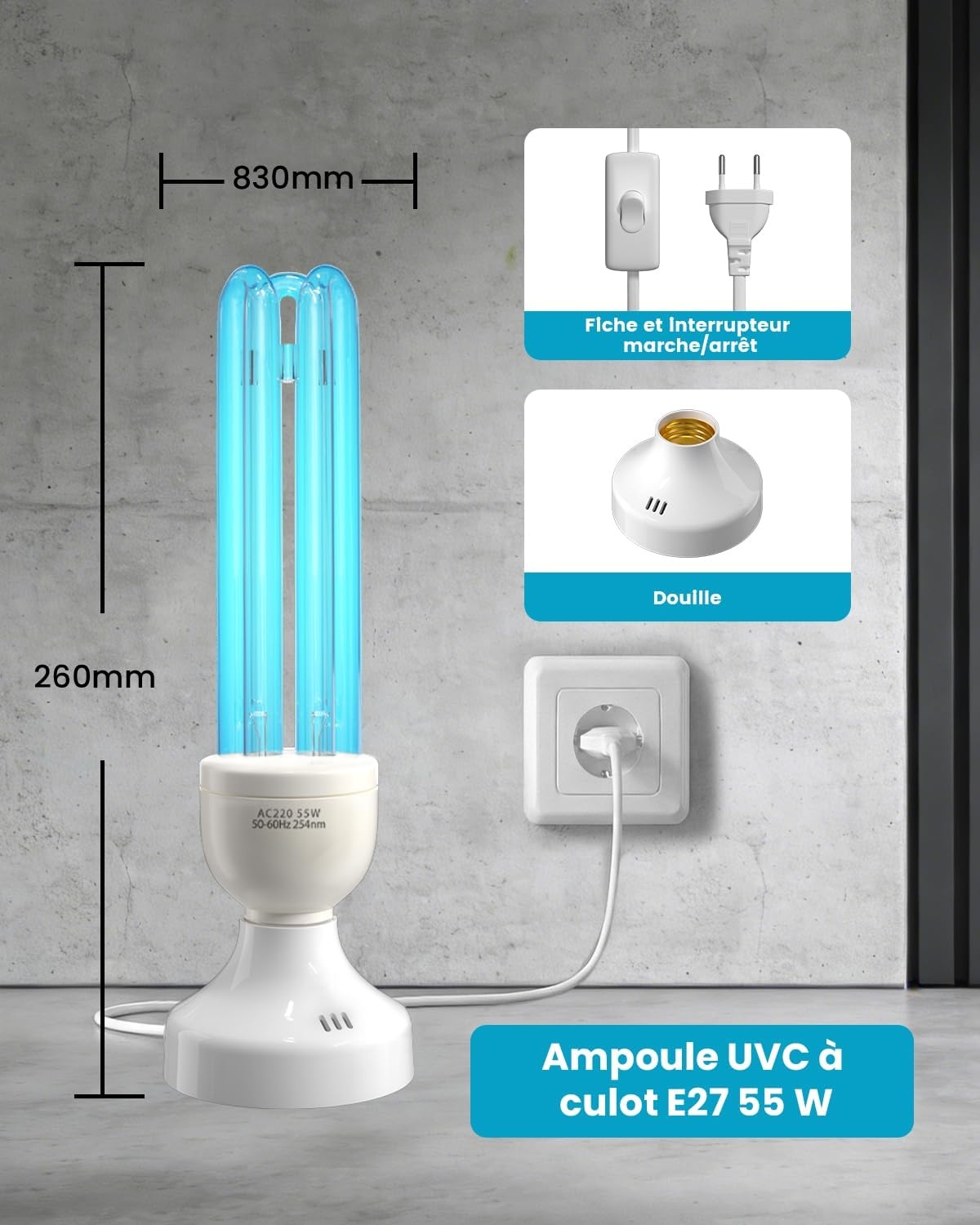 UV-C Desinfectielamp 55W met Ozon | 46% Korting!