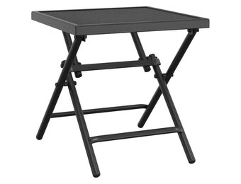 vidaXL Tuintafel 38x38x38 cm staalgaas antracietkleurig