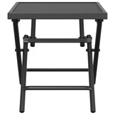 vidaXL Tuintafel 38x38x38 cm staalgaas antracietkleurig