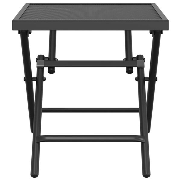 vidaXL Tuintafel 38x38x38 cm staalgaas antracietkleurig