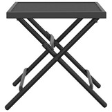 vidaXL Tuintafel 38x38x38 cm staalgaas antracietkleurig