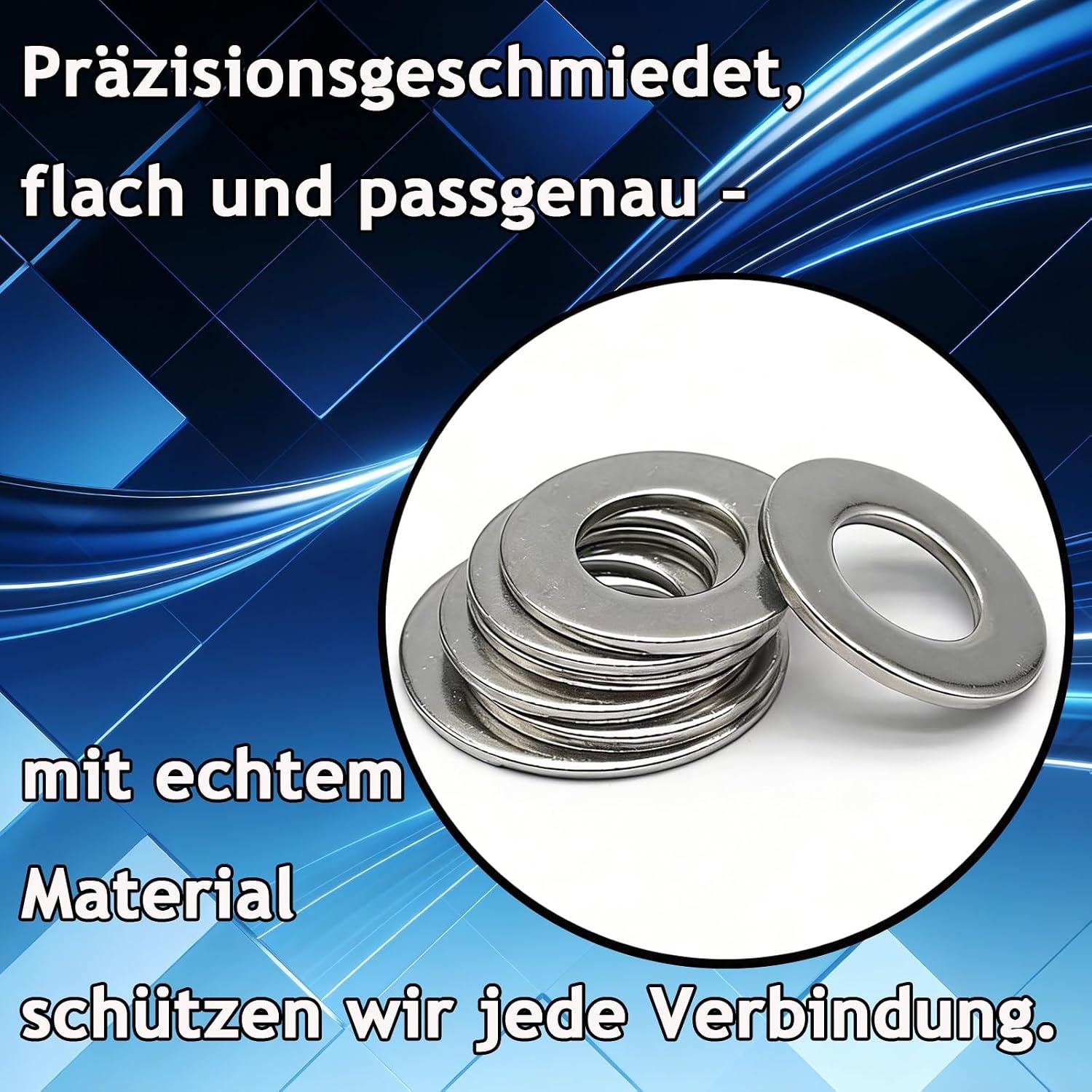 60 stuks sluitringen, hoge kwaliteit 304 roestvrij staal, voor kamerdeuren, Ø 10 mm x 16 mm deursluitringen, duurzame afstandsring voor deurscharnieren, vermindert slijtage en geluiden (zilver)