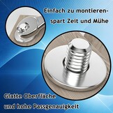 60 stuks sluitringen, hoge kwaliteit 304 roestvrij staal, voor kamerdeuren, Ø 10 mm x 16 mm deursluitringen, duurzame afstandsring voor deurscharnieren, vermindert slijtage en geluiden (zilver)