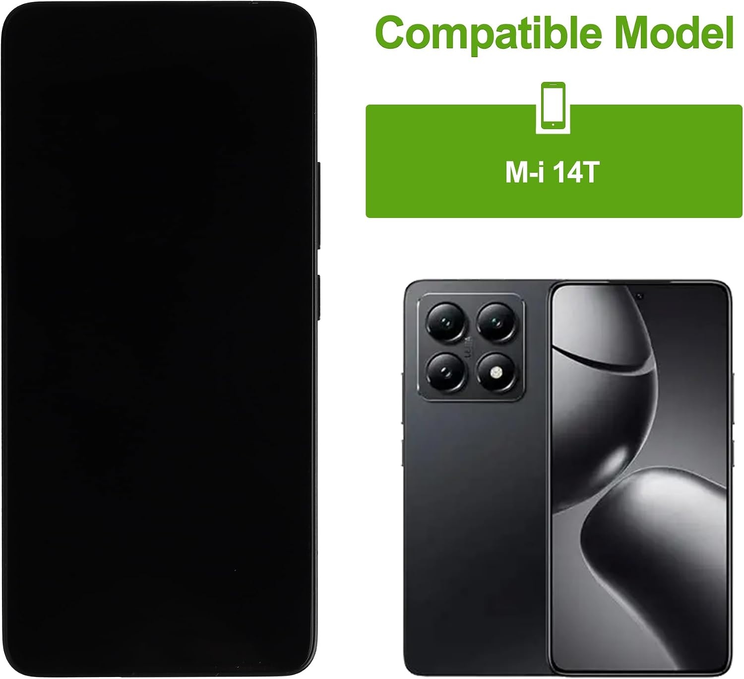 Amoled LCD Scherm Xiaomi 14T Zwart - 46% Korting