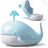 HAUCOZE Walvis Snoeppot en Decoratiebeeldje - 23 cm - Blauw