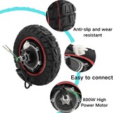electric scooter hub motor rear wheel for KUGOO M4 M4pro, 48V 800W 10 inch E-Scooter Rear Wheel Drive Motor with Tire, Replacement Electric Scooter Wheel Hub Motor