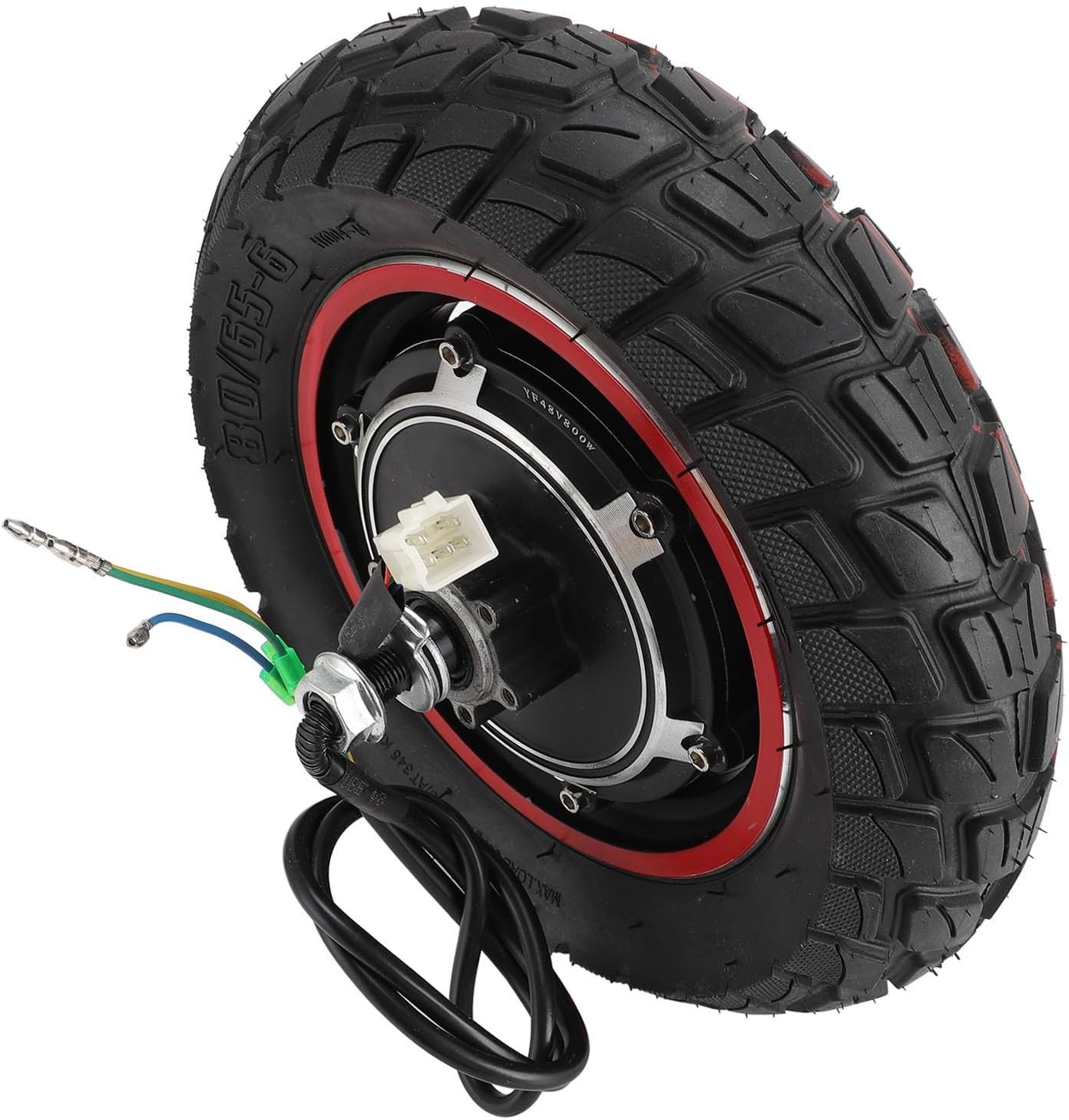 electric scooter hub motor rear wheel for KUGOO M4 M4pro, 48V 800W 10 inch E-Scooter Rear Wheel Drive Motor with Tire, Replacement Electric Scooter Wheel Hub Motor