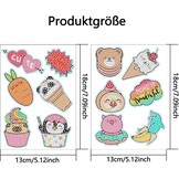5D Diamantschilderset Kinderen (12 Stickers) - DIY PVC Knutselset