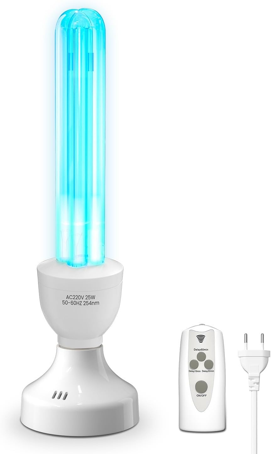 UVC Desinfectielamp 25W met Afstandsbediening & Timer | Ruimte Sterilisator | 55% Korting