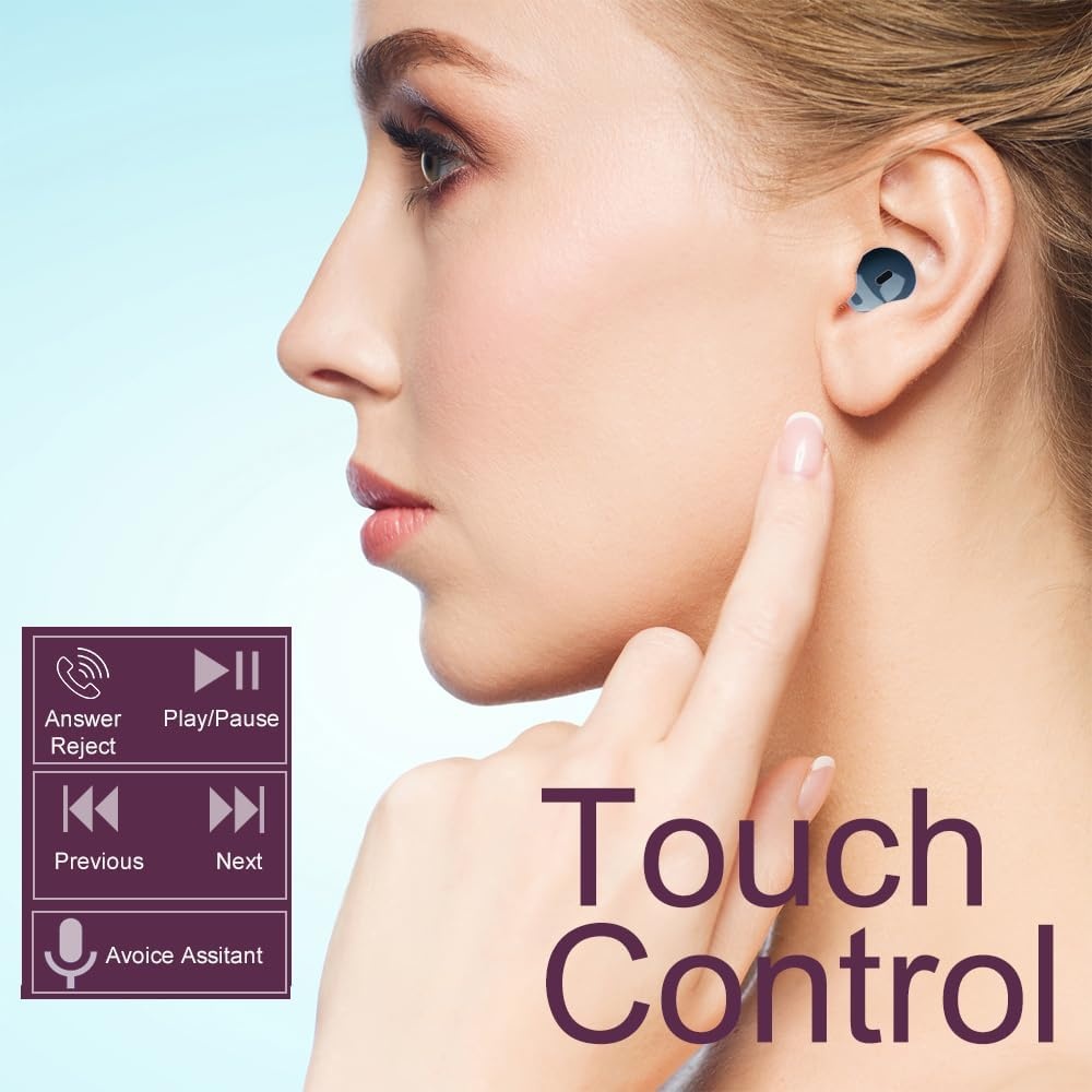 Draadloze Mini Oordopjes Bluetooth 5.0 Donkerblauw - 59% Korting