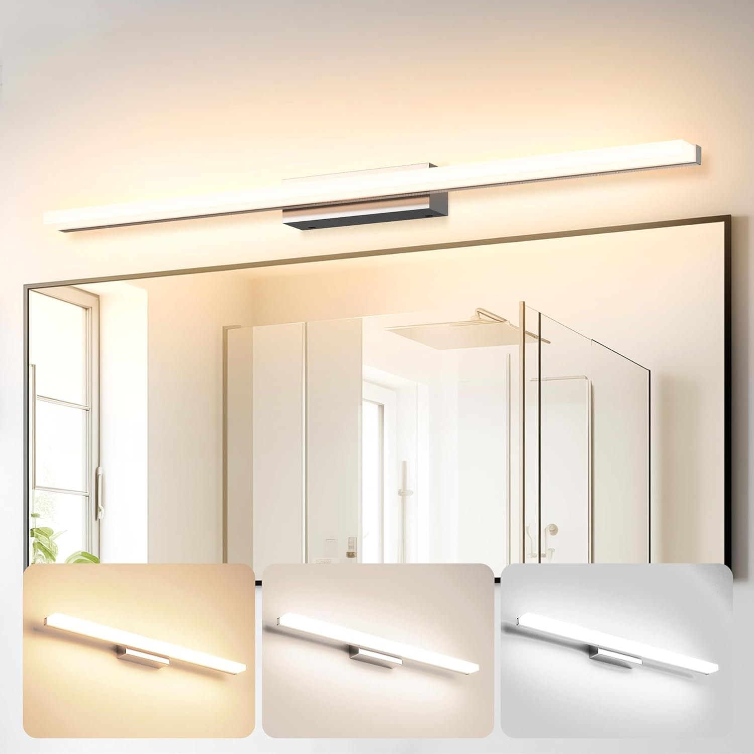 LED Spiegelverlichting Badkamer 60cm IP44 10W 3 Kleurstanden - 57% Korting