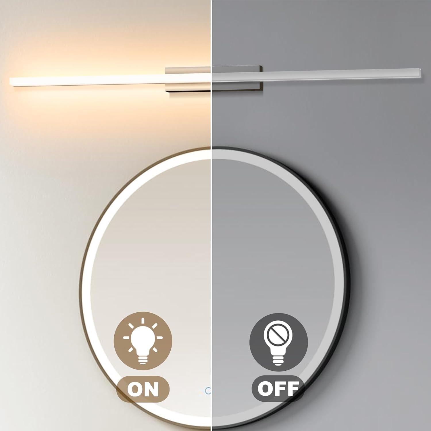 LED Spiegelverlichting Badkamer 60cm IP44 10W 3 Kleurstanden - 57% Korting