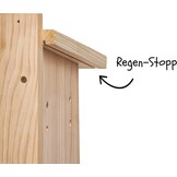 Little Birds Nestkast voor "Blink"-camera (geen stroom of kabel nodig), ecologisch massief hout, katten- en spechtenbescherming, broedkast, camera, vogelhuis, camera niet inbegrepen