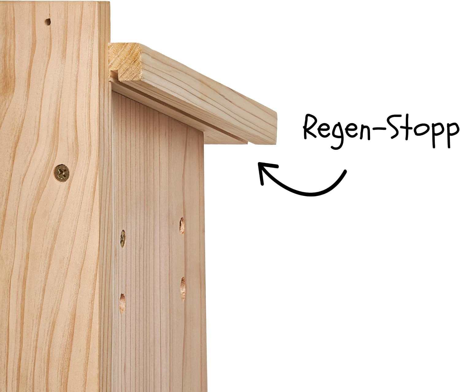 Little Birds Nestkast voor "Blink"-camera (geen stroom of kabel nodig), ecologisch massief hout, katten- en spechtenbescherming, broedkast, camera, vogelhuis, camera niet inbegrepen