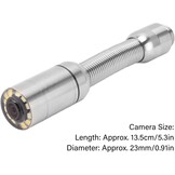 Camera accessoire voor buisinspectie , eenvoudige installatie 23 mm IP68 waterdichte camerakop voor buisinspectie met 12 led verlichting voor buiscamera