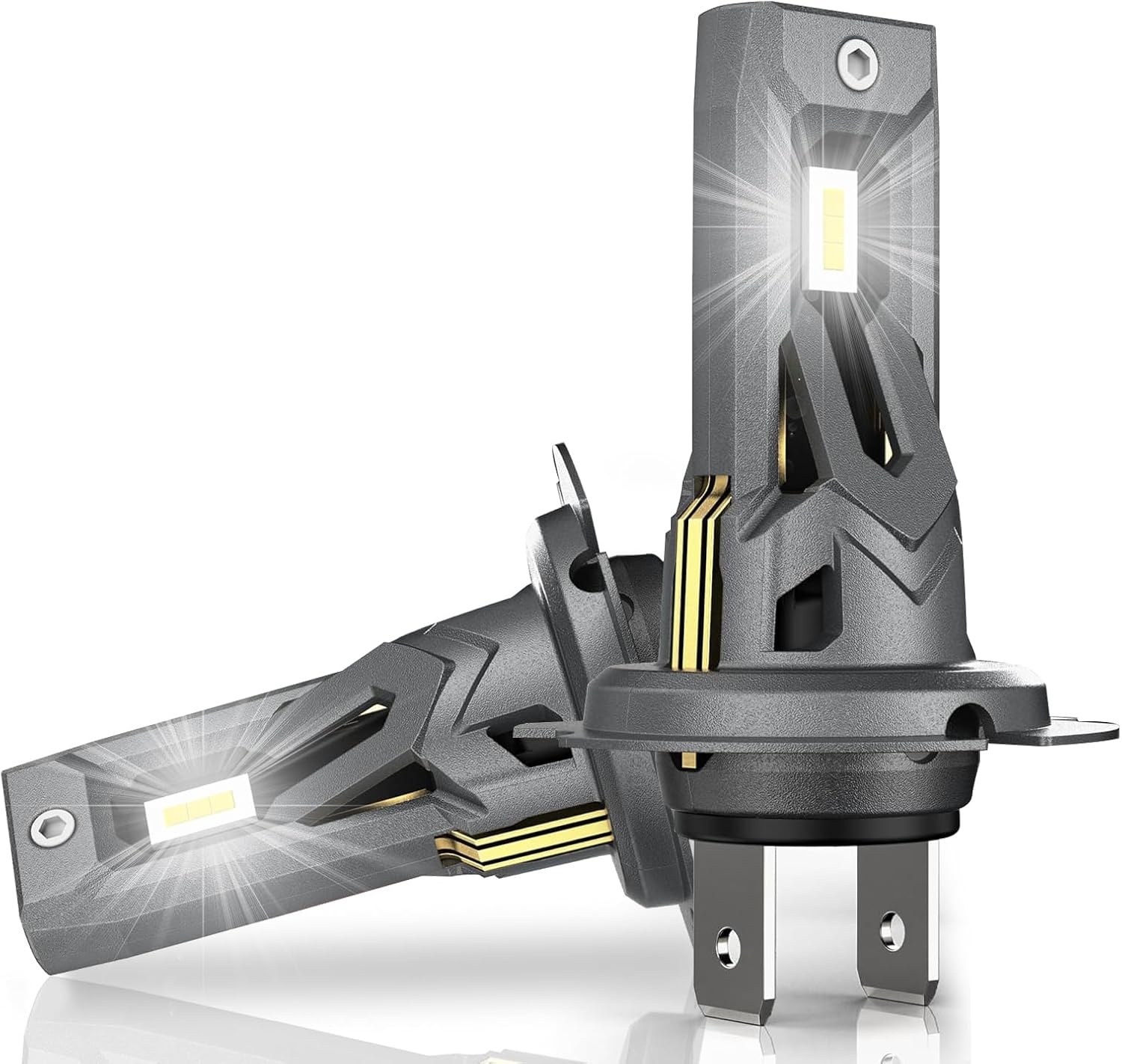 XRC H7 car lamp, 80 W, 16000 lm, H7 halogen lamp, 6000 K, low beam (2 pieces)