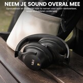 Over-ear Koptelefoon Zwart - 100u Speeltijd - 46% Korting