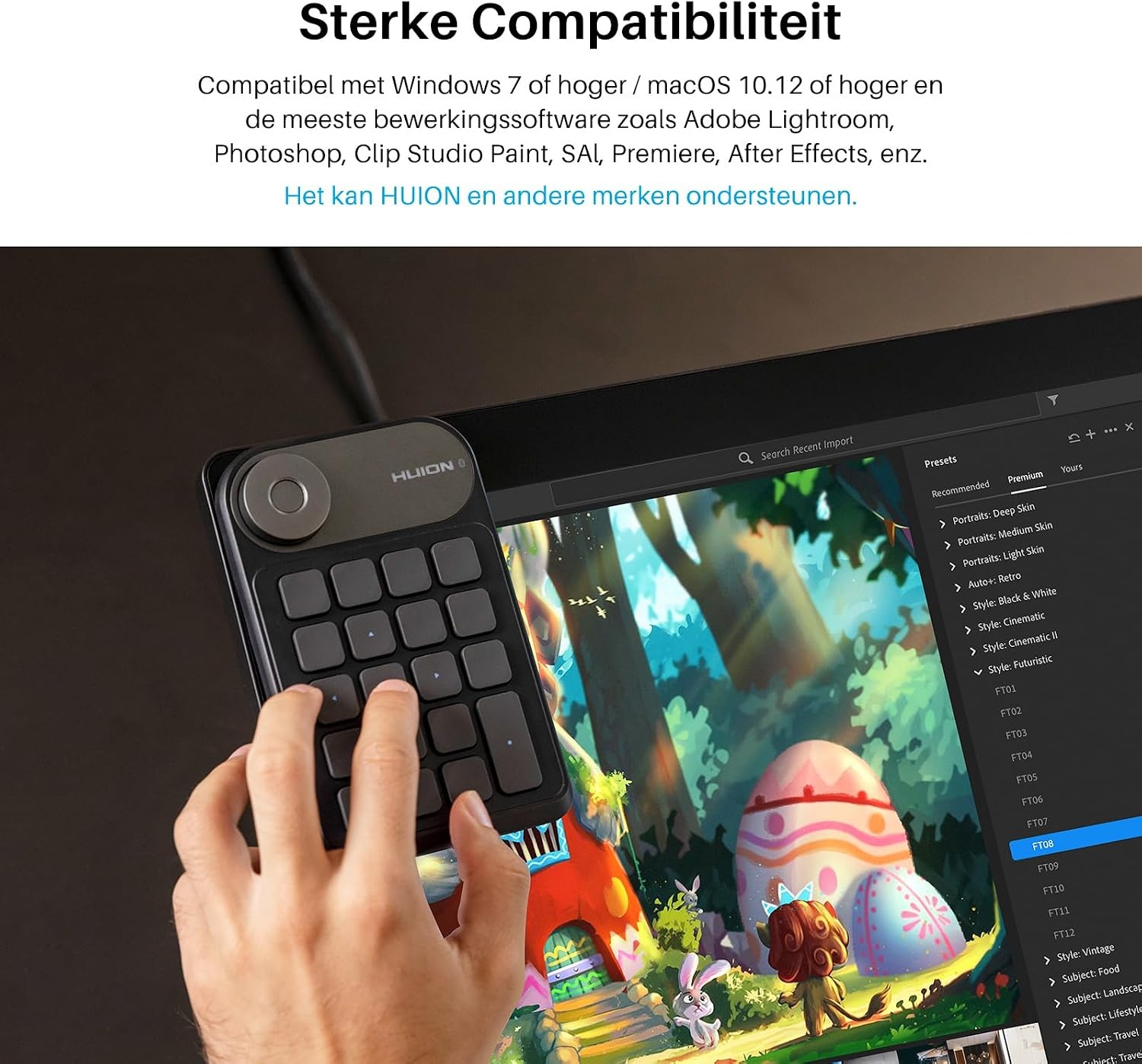 HUION K20 Draadloos Numeriek Toetsenbord - 60% Korting