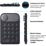 HUION K20 Draadloos Numeriek Toetsenbord - 60% Korting