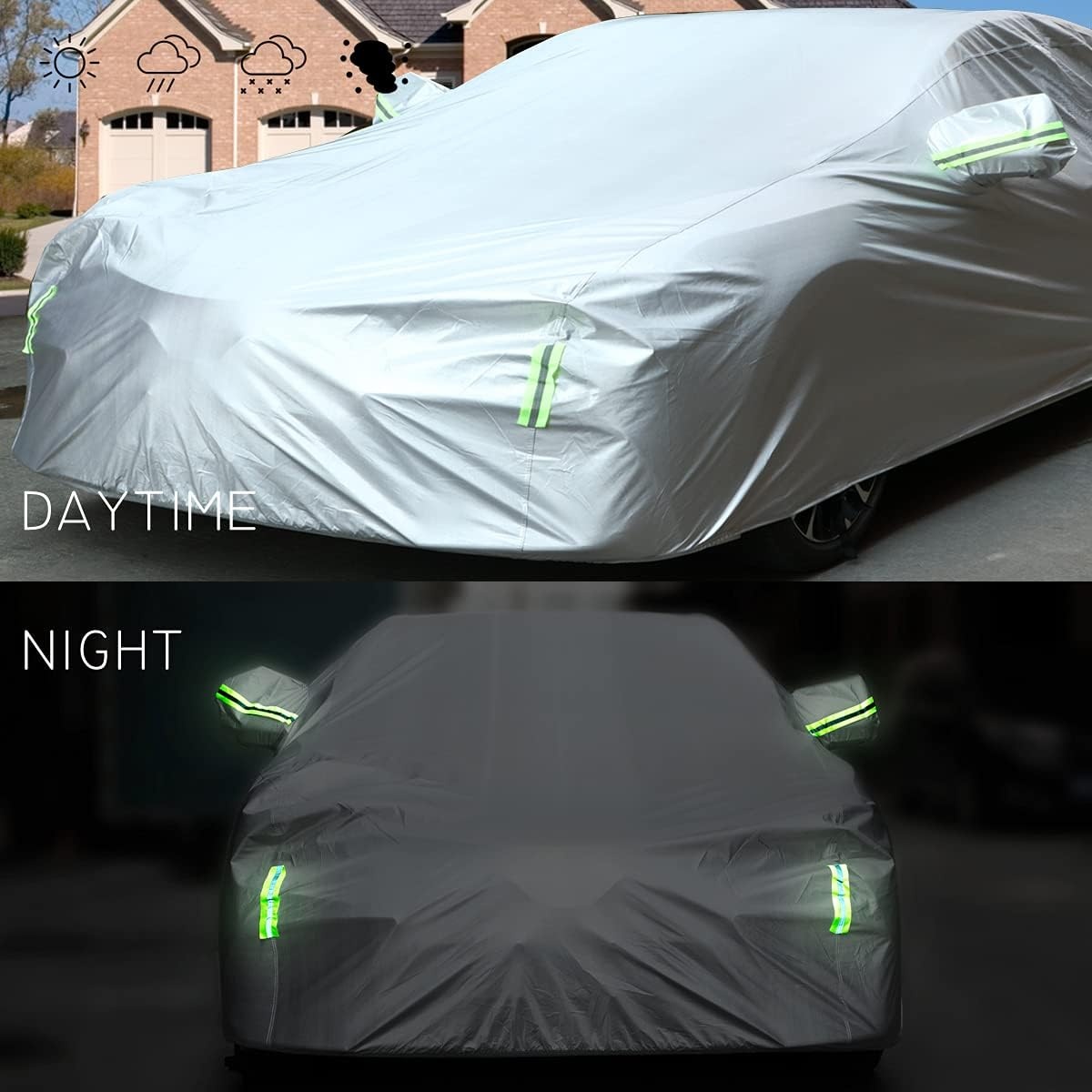 Auto Cover Waterdichte Volledige Auto Cover voor autos All Weather Windproof Snowproof UV-bescherming Outdoor Indoor Car Cover Fit voor Sedan Lengte (tot 470cm)
