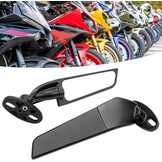 Pack of 2 Rear View Mirrors Replacement for Ninja 250 300 400 650 ZX10R ZX6R ZX-636 2019-2022, Adjustable Rotatable Rearview Mirror, Universal ATV Motorcycle Wind Rotating