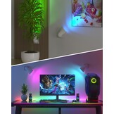 BrightArk LED Wandlampen met Stekker - RGB - 13 Kleuren - 360° Draaibaar - 2 Stuks