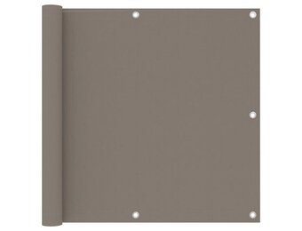 vidaXL Balkonscherm 90x500 cm oxford stof taupe