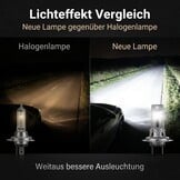 XRC H7 car lamp, 80 W, 16000 lm, H7 halogen lamp, 6000 K, low beam (2 pieces)
