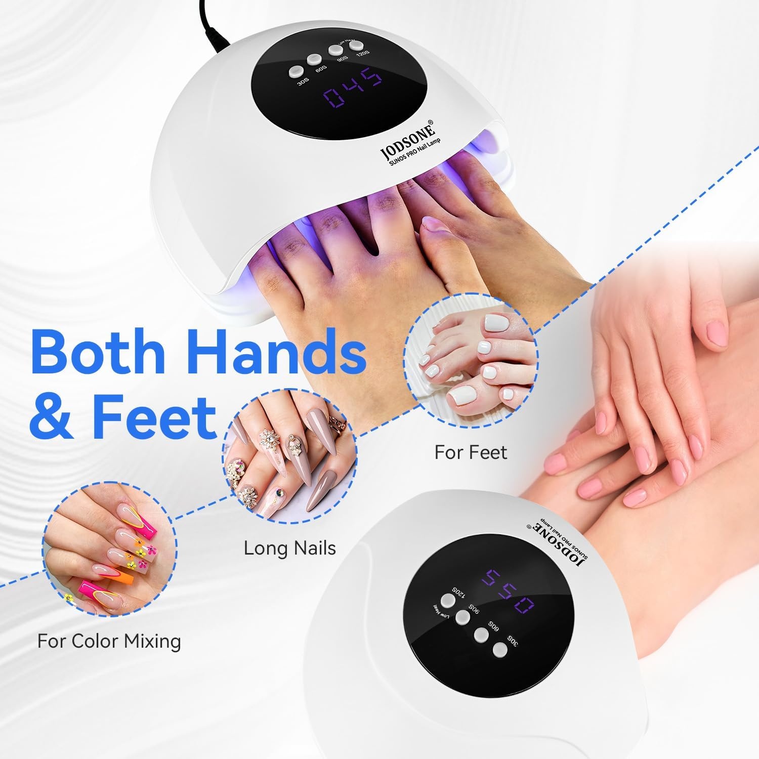 UV LED Nagellamp Wit met 4 Timers & Autosensor - 57% Korting