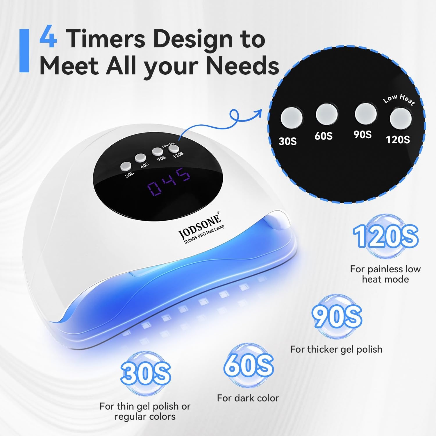 UV LED Nagellamp Wit | 4 Timers | 57% Korting