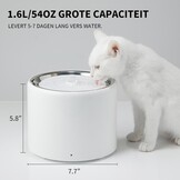 PETKIT Drinkfontein voor Kat en Hond, Draadloze Waterpomp, Automatisch, Intelligent, Bekleding van Roestvrij Staal, Geen Bacteriën