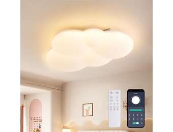 LED Kinderkamer Plafondlamp Wolk 40CM Dimbare Kleurtemperatuur -34%