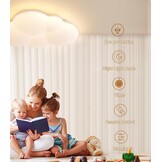 LED Kinderkamer Plafondlamp Wolk 40CM Dimbare Kleurtemperatuur -34%