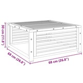 VidaXL Tuintafel Massief Acaciahout 68x68x30 cm - 34% Korting