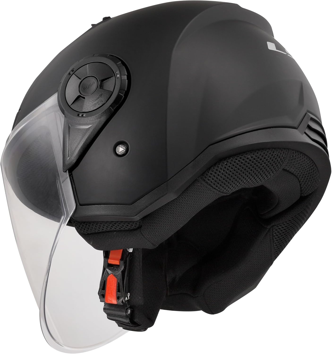 LS2 OF616 Airflow II Solid Kask odrzutowy, czarny matowy, L (59/60)