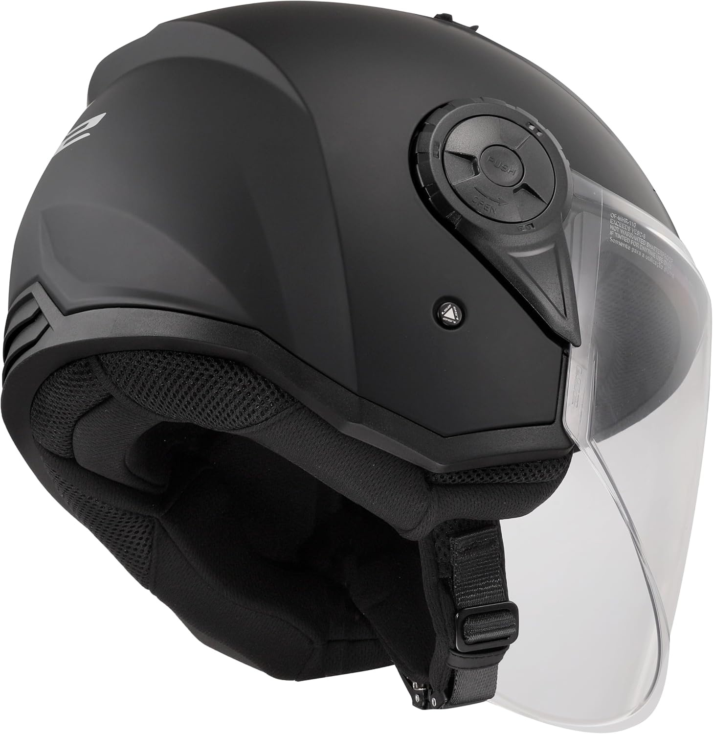 LS2 OF616 Airflow II Solid Kask odrzutowy, czarny matowy, L (59/60)
